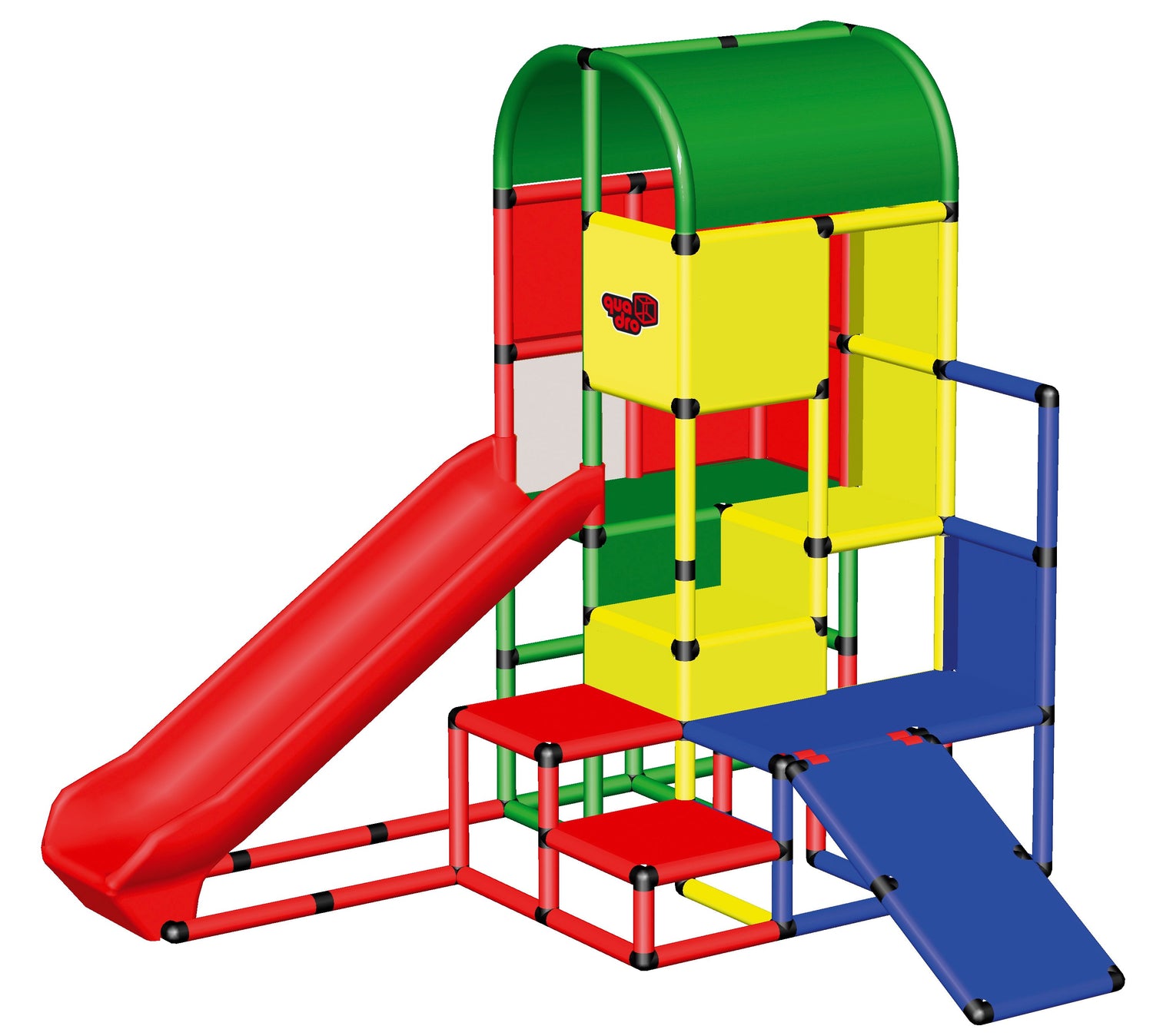 Climbing Castle with Integrated Slide