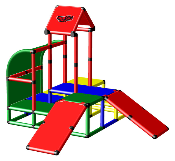 Climbing Pyramid with Two Baby Slides